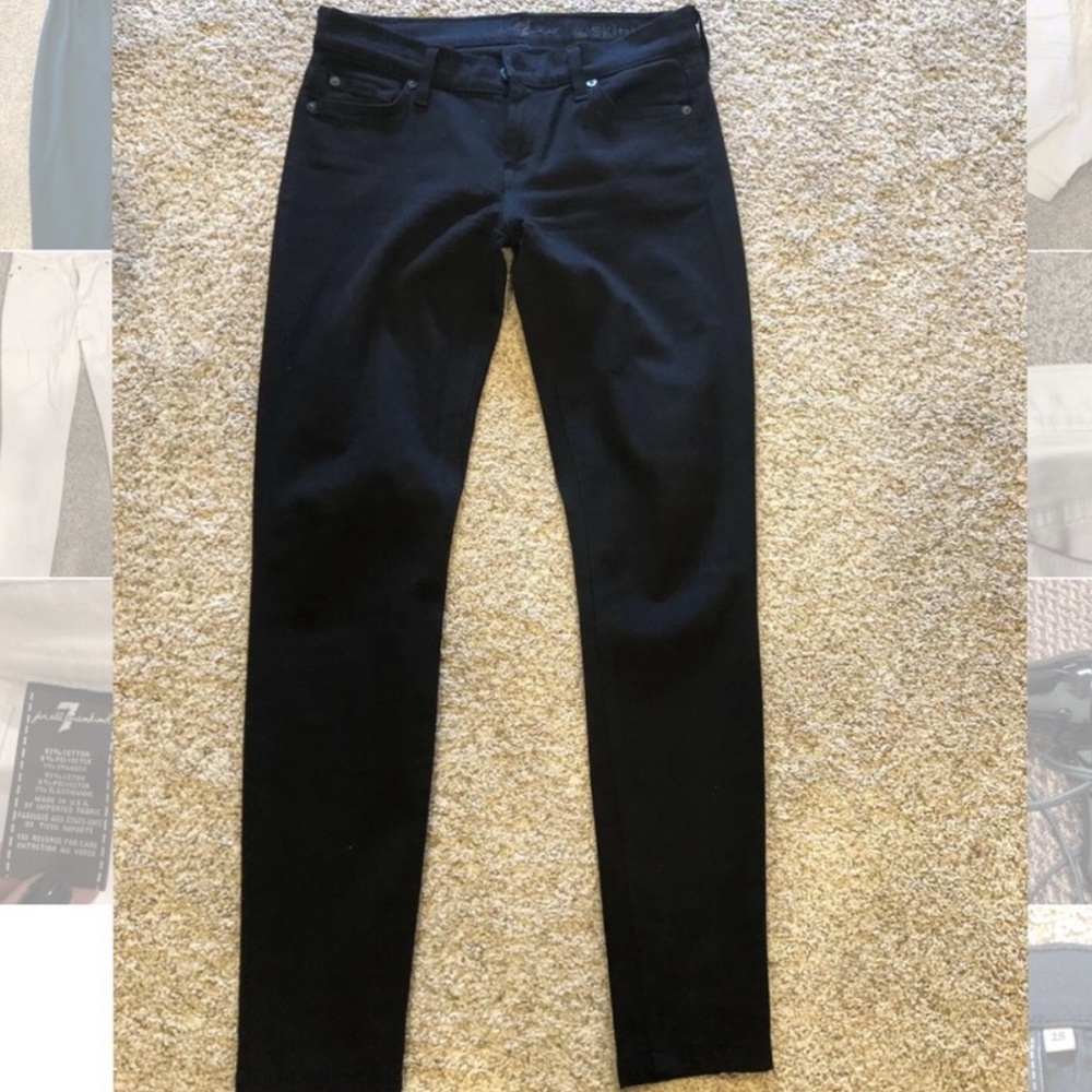 7 for all man kind size 25 black jeans